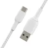 USB laidas Belkin BoostCharge CAB002BT2MWH 2 m USB A į USB C baltas