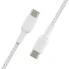 USB laidas Belkin CAB004BT1MWH2PK USB 2.0 1 m USB C White