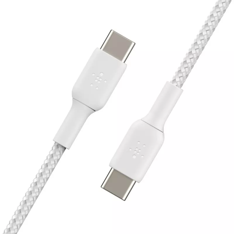 USB laidas Belkin CAB004BT1MWH2PK USB 2.0 1 m USB C White