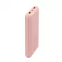 BELKIN Power Bank 20k USB-a ir USB-c 15w Rožinė