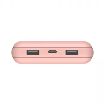 BELKIN Power Bank 20k USB-a ir USB-c 15w Rožinė