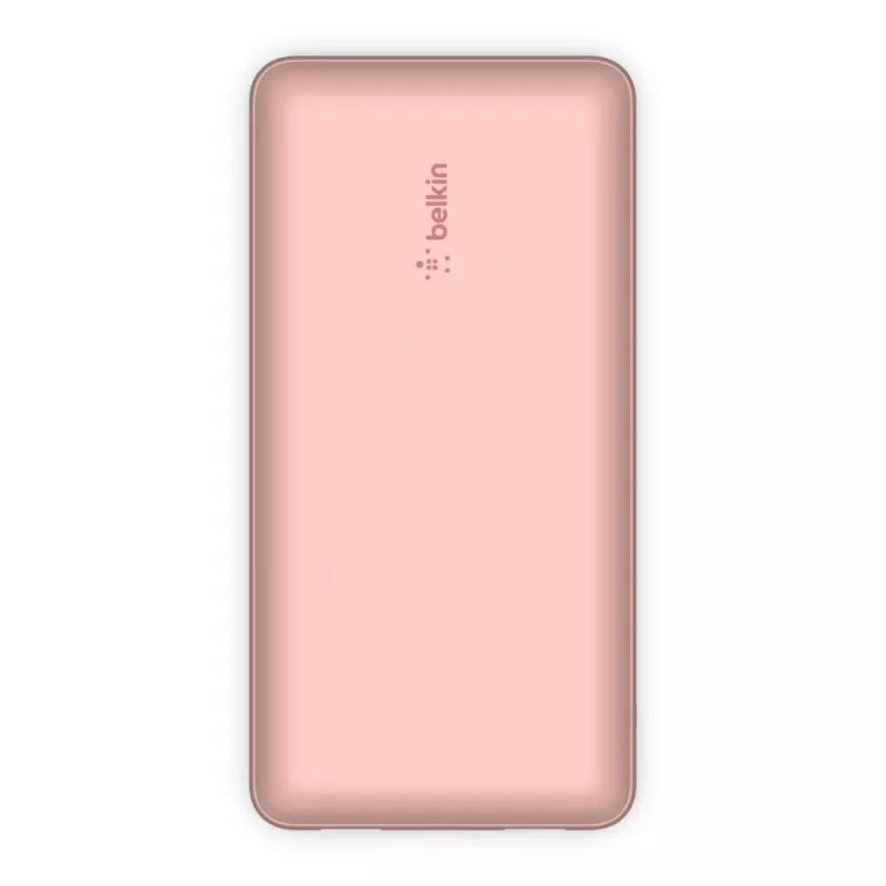 BELKIN Power Bank 20k USB-a ir USB-c 15w Rožinė