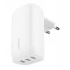 BELKIN Sieninis įkroviklis - Boostcharge - USB-C 3 prievadų įkroviklis - Su PPS 67 W - Baltas