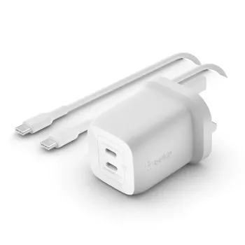BELKIN 65w Pps Dual USB-c GaN įkroviklis + 2m C-c 100w laidas