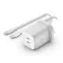 BELKIN 65w Pps Dual USB-c GaN įkroviklis + 2m C-c 100w laidas