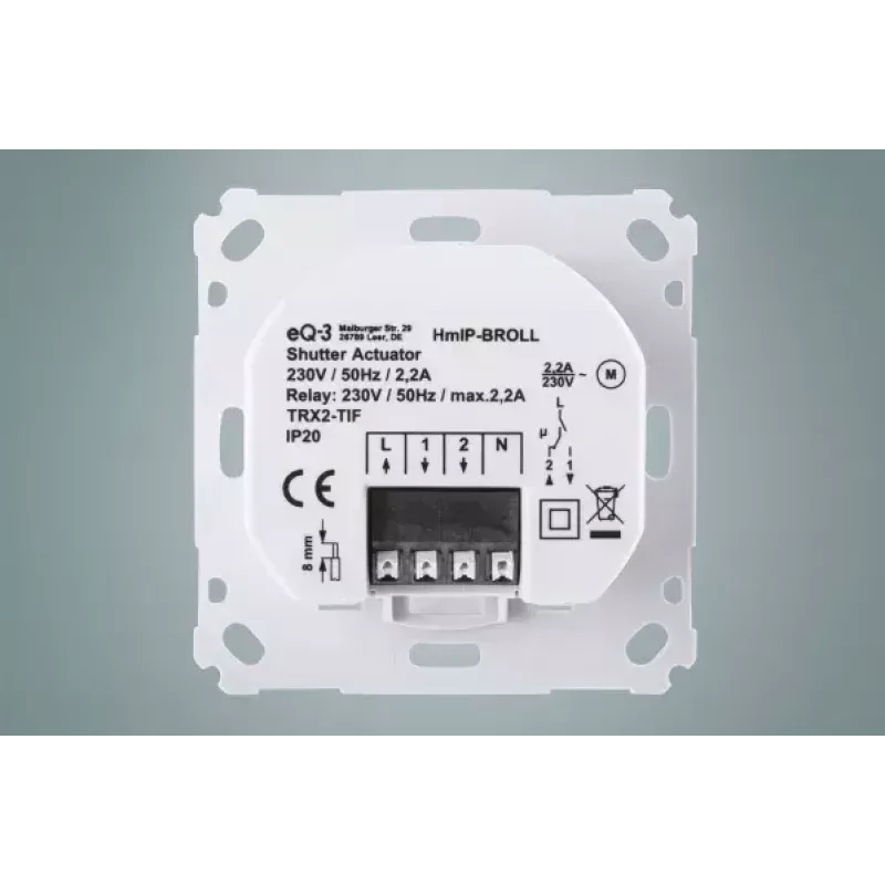 Siųstuvas Homematic IP HmIP-BROLL Baltas
