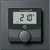 Sieninis termostatas HomeMatic HmIP-BWTH-A Antracitas 230V — kambario temperatūros valdiklis, maitinamas iš tinklo