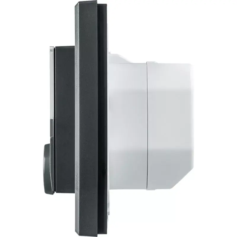 Sieninis termostatas HomeMatic HmIP-BWTH-A Antracitas 230V — kambario temperatūros valdiklis, maitinamas iš tinklo