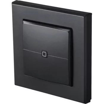 Šviesos jungiklis Homematic IP 159881A0 — antracitas, mygtukinis valdymas, baterija (AAA), IP20, 86×86×19 mm