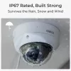 IP apsaugos kamera Reolink P437 4K kupolas, 8 MP 3840x2160, 5x optinis priartinimas, PoE (IEEE 802.3af), IK10, IP67, MicroSD palaikymas iki 256 GB