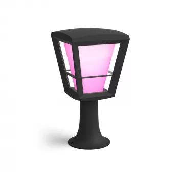 Philips Hue White and colour ambience Econic lauko šviestuvas ant stulpelio