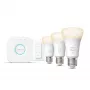 Philips Hue White pradinis rinkinys: 3 E27 išmaniosios lemputės (1100) + reguliatorius