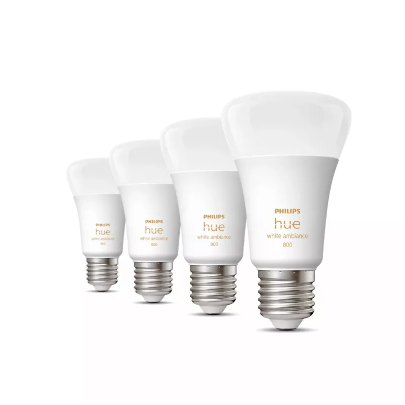 Išmanioji lemputė „Philips Hue White ambience“ 4 vnt. rinkinys E27 Bluetooth Zigbee