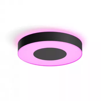 Išmanusis lubinis šviestuvas „Philips Hue Infuse large“ juodas – balta ir spalvota aplinkos šviesa, „Bluetooth“, Ø425×86 mm, 50–60 Hz