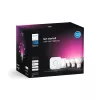 Philips Hue White and colour ambience Starter kit: 3 GU10 išmanieji prožektoriai + pritemdymo jungiklis