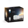 Philips Hue White Ambience Starter Kit: 2 E27 išmaniosios lemputės (1100) + pritemdymo jungiklis