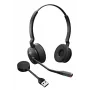 Jabra Engage 55 SE - USB-A UC Stereo, EMEA/APAC, belaidis, 40 - 16000 Hz, Biuras/Skambučių centras, 83 g, Ausinės, Juoda