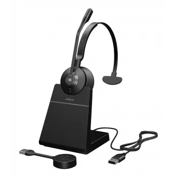 Jabra Engage 55 SE - USB-A MS Mono (su stovu), EMEA/APAC, Belaidis, 40 - 16000 Hz, Biuras/Skambučių centras, 57 g, Ausinės, Juoda