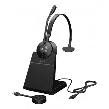 Jabra Engage 55 SE - USB-C MS Mono (su stovu), EMEA/APAC, Belaidis, 40 - 16000 Hz, Biuras/Skambučių centras, 57 g, Ausinės, Juoda