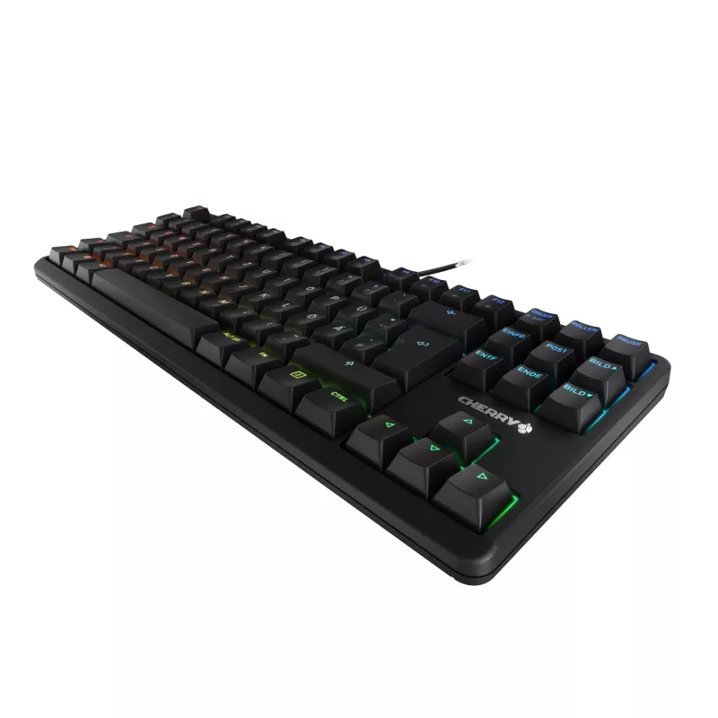 CHERRY G80-3000N RGB TKL klaviatūra universali USB QWERTZ vokiška juoda