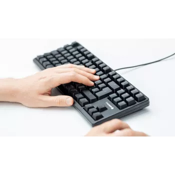 CHERRY G80-3000N RGB TKL klaviatūra universali USB QWERTZ vokiška juoda