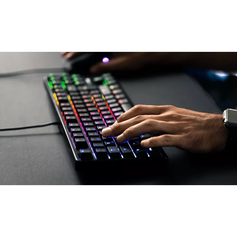 CHERRY G80-3000N RGB TKL klaviatūra universali USB QWERTZ vokiška juoda