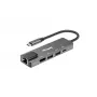 Equip USB-C 5-in-1 daugiafunkcis adapteris, HDMI, Gigabit LAN, USB 3.2 Gen1, 100W USB PD