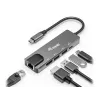 Equip USB-C 5-in-1 daugiafunkcis adapteris, HDMI, Gigabit LAN, USB 3.2 Gen1, 100W USB PD