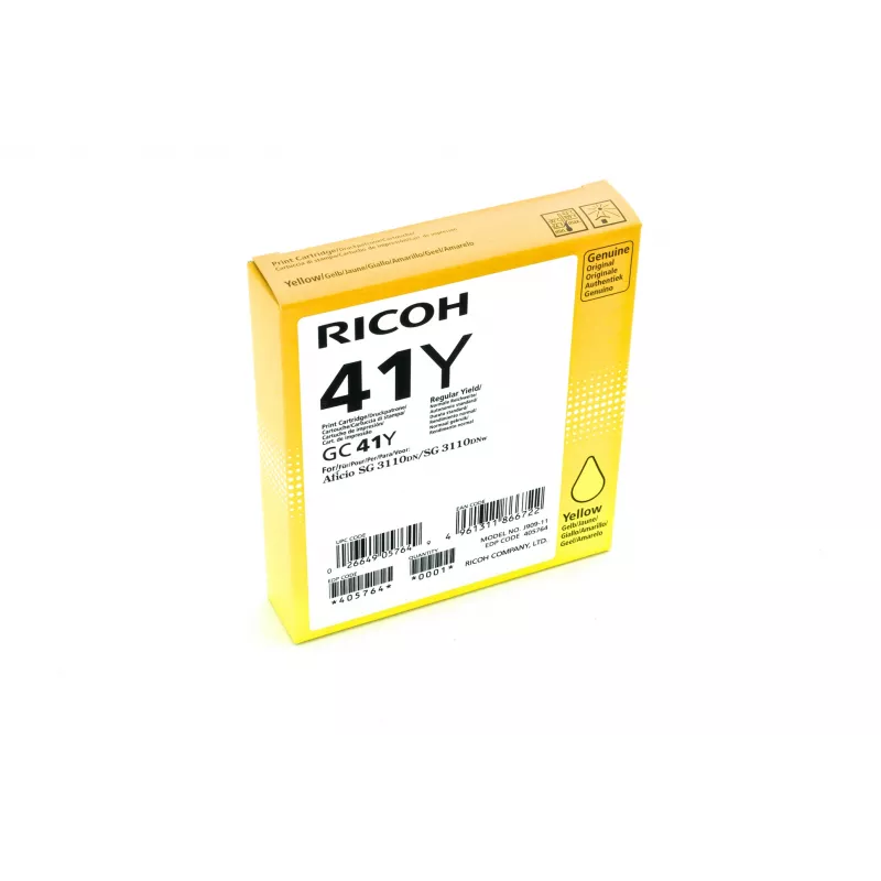 Ricoh 405764 rašalo kasetė 1 vnt. Originali standartinės talpos geltona