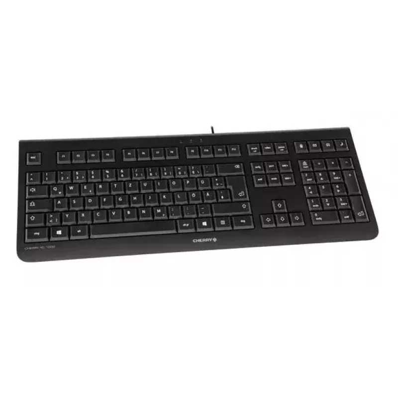 CHERRY KC 1000 klaviatūra universali USB AZERTY belgiška juoda