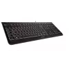 CHERRY KC 1000 klaviatūra universali USB AZERTY belgiška juoda