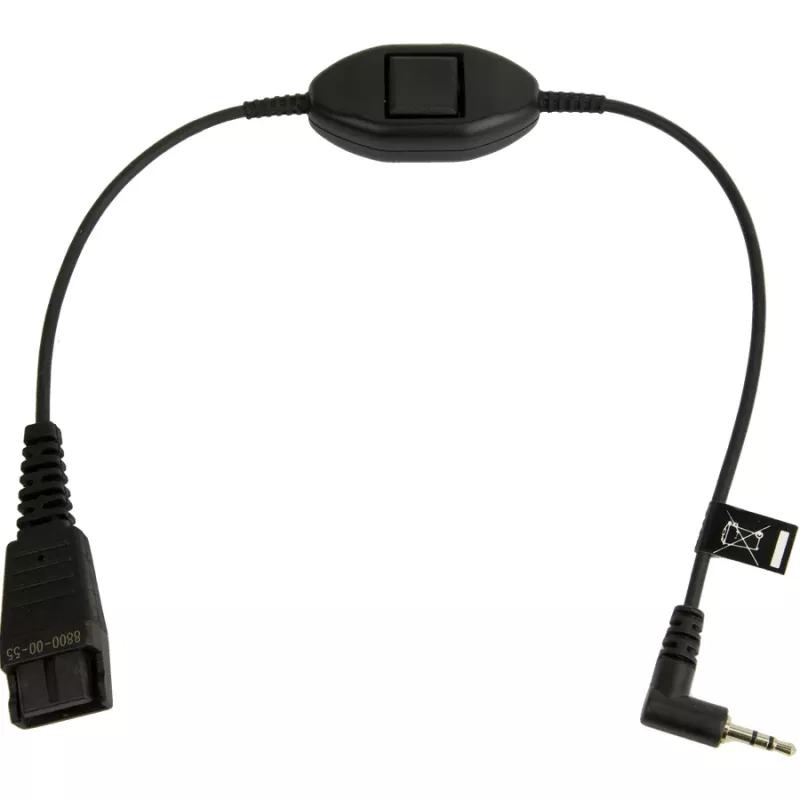 Garso kabelis Jabra 8800-00-55 0,3 m QD 2,5 mm lizdas juodas