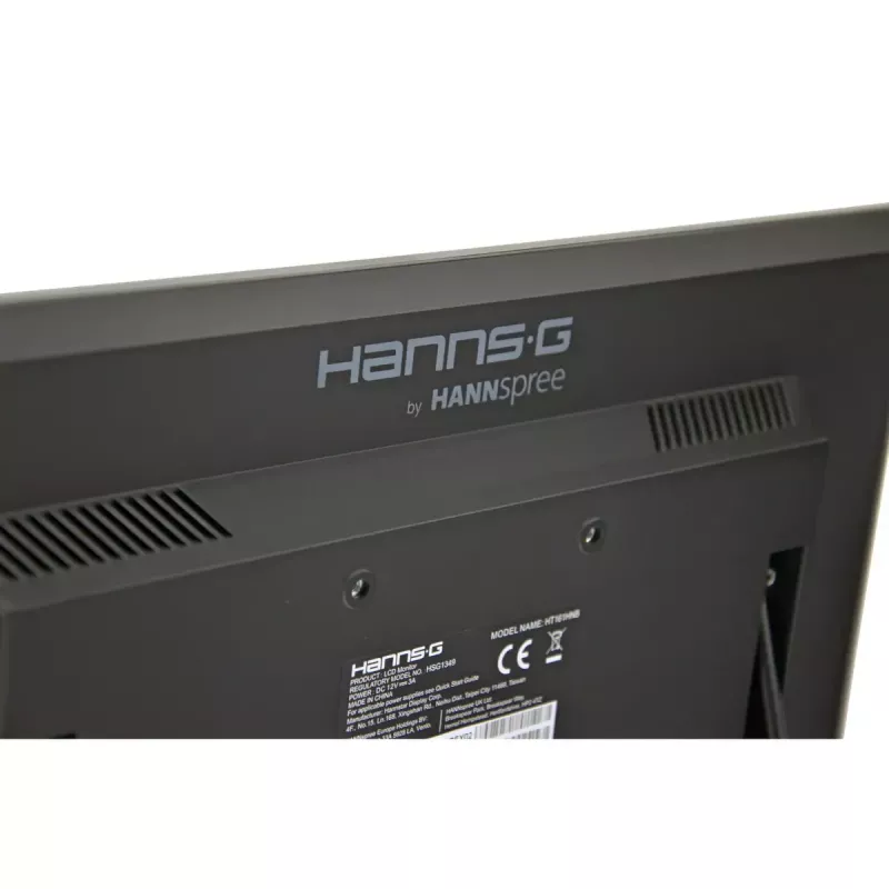 Hannspree HT161HNB kompiuterio monitorius 39,6 cm (15,6 colio) 1366 x 768 pikselių HD LED jutiklinis ekranas Stalviršinis Juodas