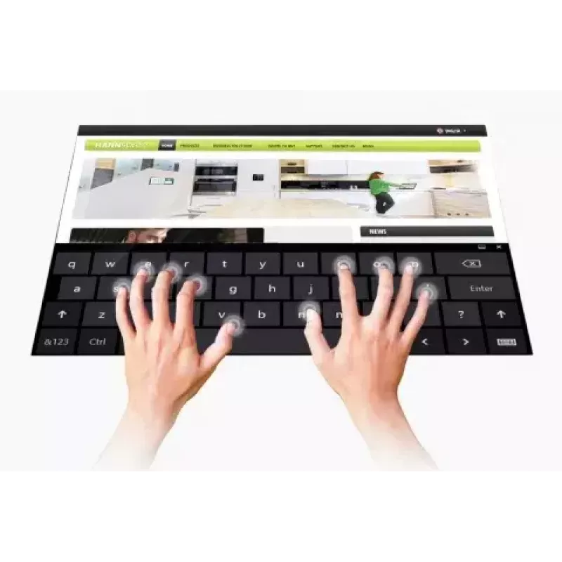 Hannspree HT161HNB kompiuterio monitorius 39,6 cm (15,6 colio) 1366 x 768 pikselių HD LED jutiklinis ekranas Stalviršinis Juodas