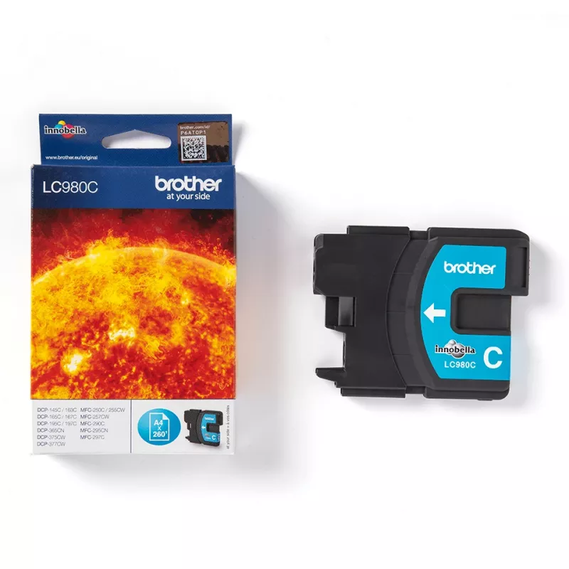 Brother LC980C rašalinė kasetė 1 vnt. Originali žydra