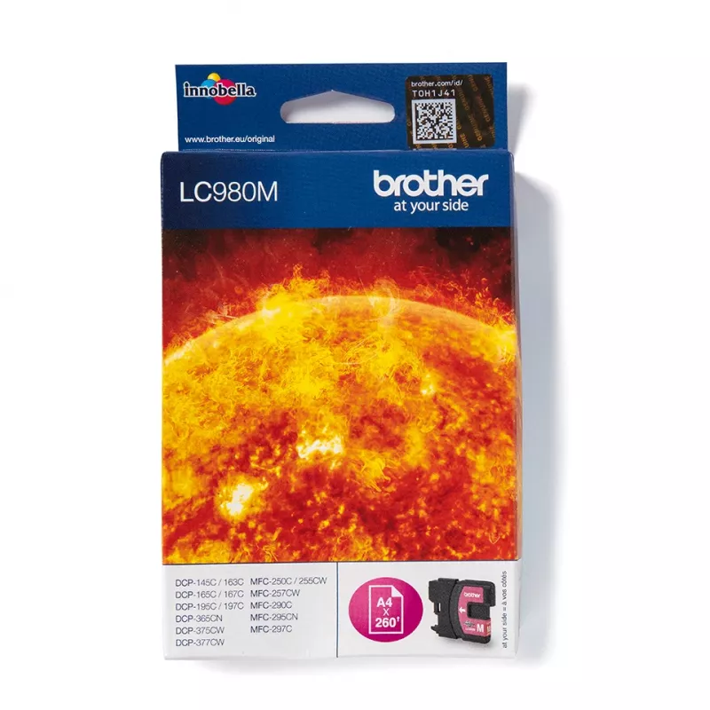 Brother LC980M rašalo kasetė 1 vnt. originali purpurinė