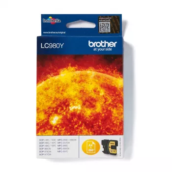 Brother LC980Y rašalo kasetė 1 vnt. Originali geltona