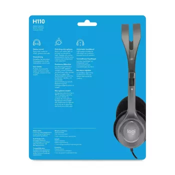 LOGITECH H110 - 3,5 mm - stereofoninės ausinės