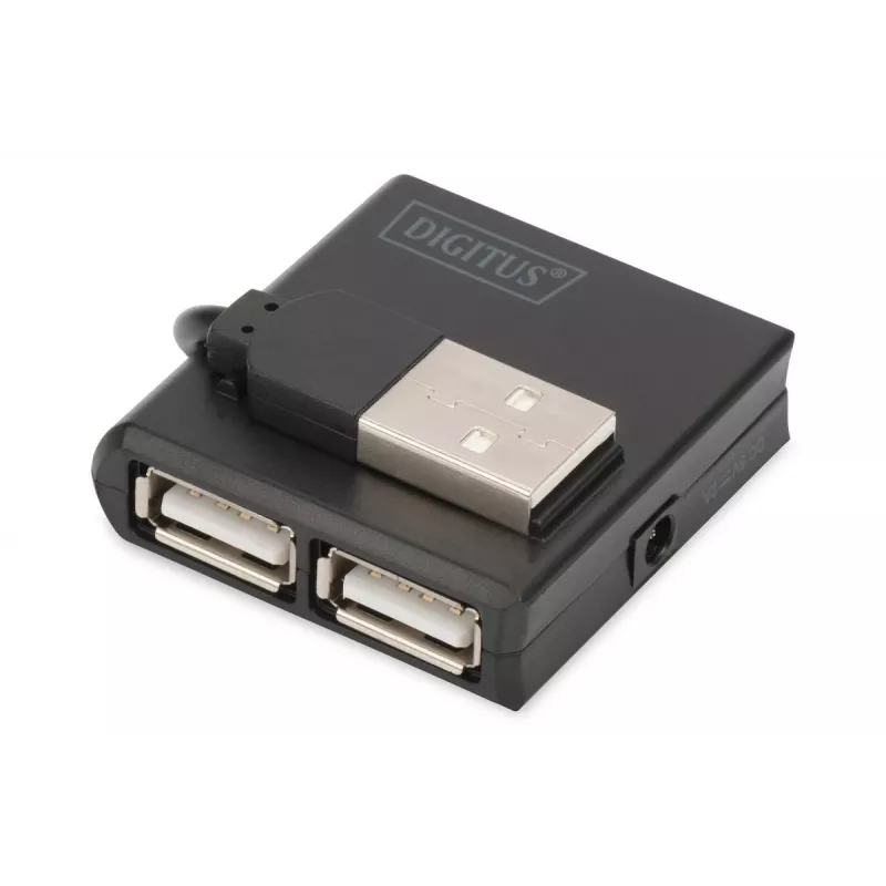 DIGITUS USB 2.0 didelės spartos 4 prievadų šakotuvas (da-70217)