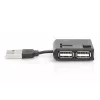 DIGITUS USB 2.0 didelės spartos 4 prievadų šakotuvas (da-70217)