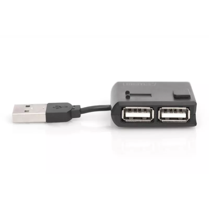 DIGITUS USB 2.0 didelės spartos 4 prievadų šakotuvas (da-70217)
