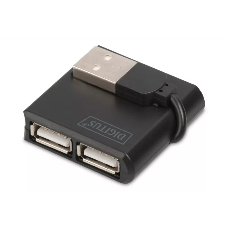 DIGITUS USB 2.0 didelės spartos 4 prievadų šakotuvas (da-70217)
