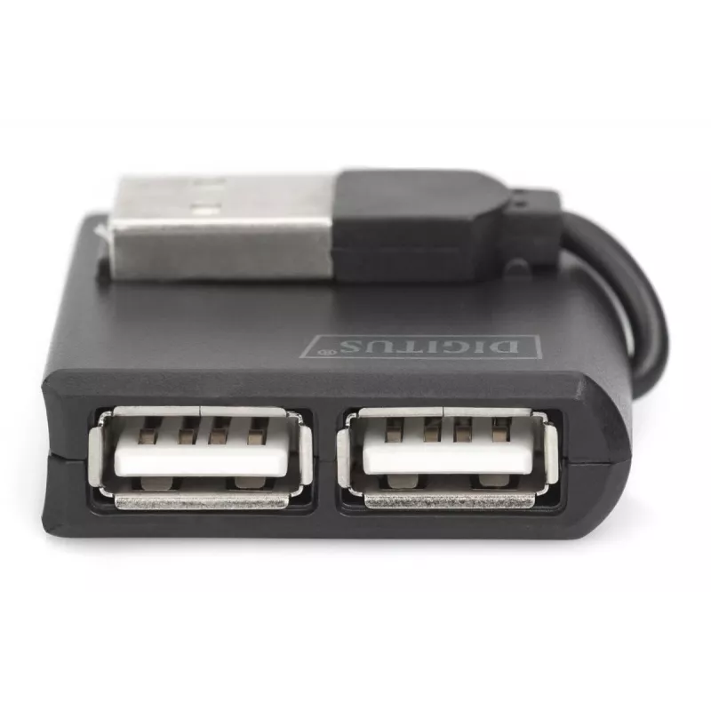 DIGITUS USB 2.0 didelės spartos 4 prievadų šakotuvas (da-70217)