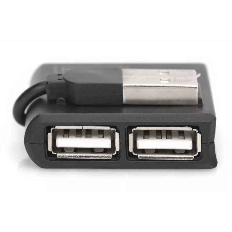 DIGITUS USB 2.0 didelės spartos 4 prievadų šakotuvas (da-70217)