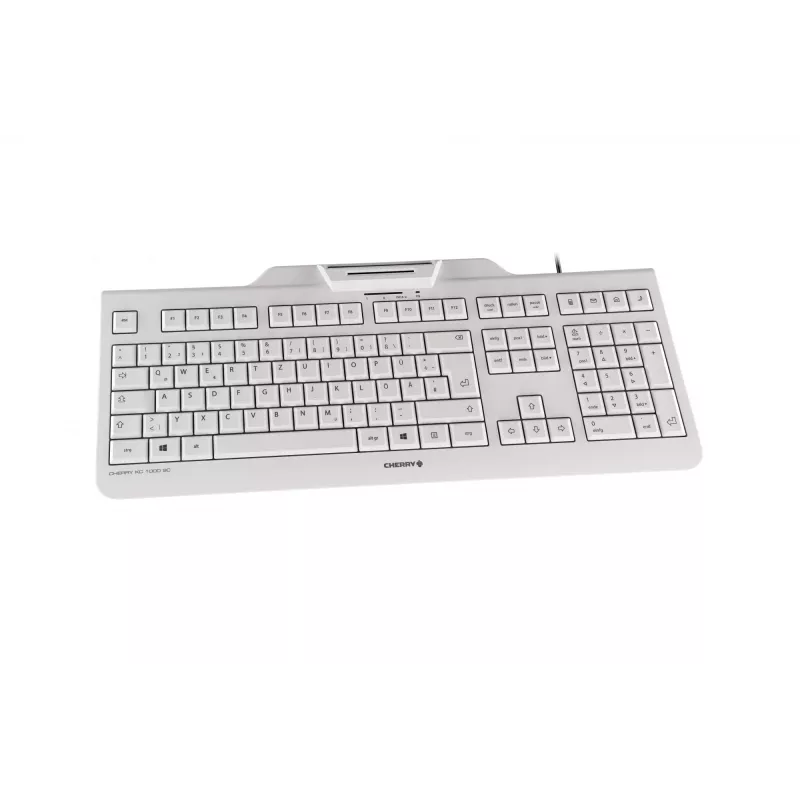 Contour Design KC 1000 SC klaviatūra biurui USB QWERTZ vokiška pilka