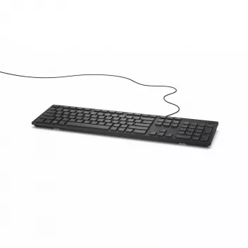 DELL laidinis klaviatūra - KB216 - vokiška (QWERTZ) - juoda, pilno dydžio (100%), laidinė, USB, QWERTZ, juoda