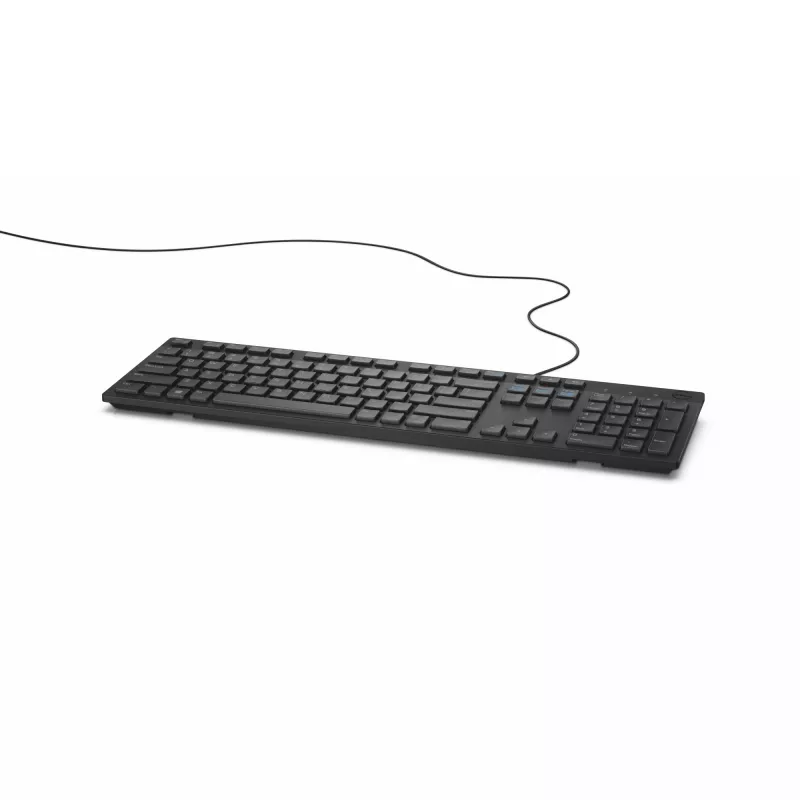 DELL laidinis klaviatūra - KB216 - vokiška (QWERTZ) - juoda, pilno dydžio (100%), laidinė, USB, QWERTZ, juoda