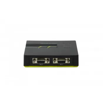 LevelOne 2 prievadų USB VGA KVM jungiklis, 2048 x 1536 pikseliai, juoda, žalia