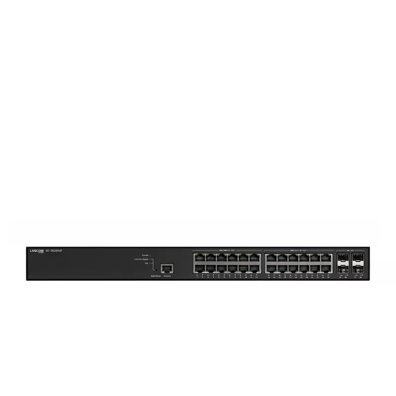 Tinklo komutatorius Lancom Systems LANCOM GS-3628XUP — 48× 2,5G RJ-45, L3, PoE, 1U, 164 Gbit/s perjungimo