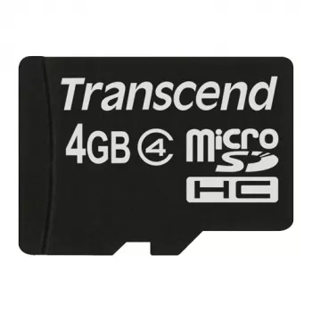 MicroSDHC kortelė Transcend 4GB sąsaja MicroSDHC modelis TS4GUSDC4